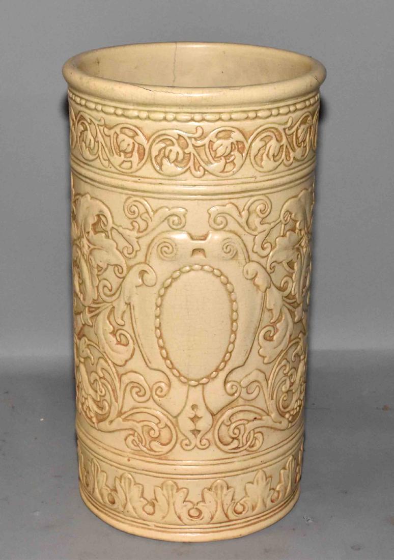 UMBRELLA STAND. 19.5''H. Condition: hairline.: UMBRELLA STAND. 19.5''H. Condition: hairline.
