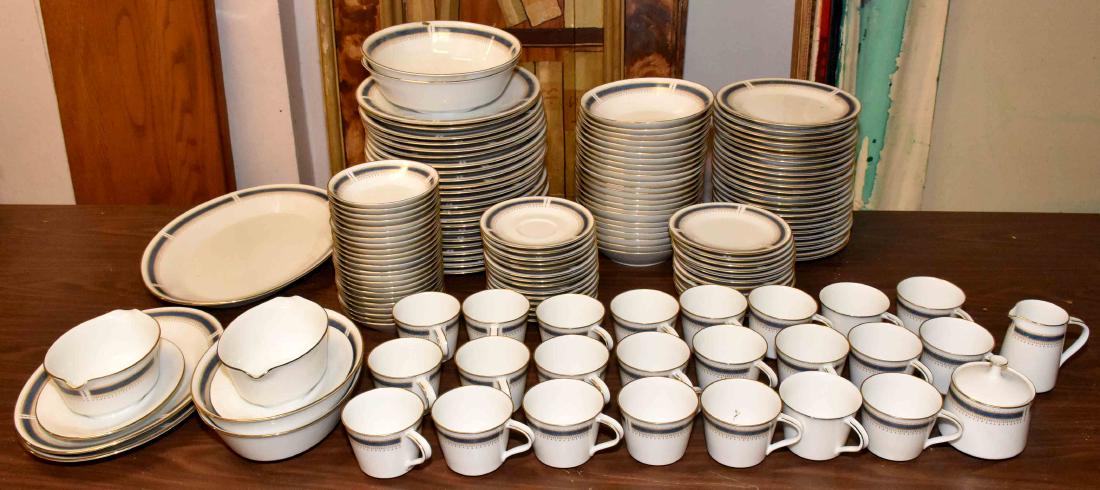 NORITAKE ''BLUE DAWN'' DINNER SERVICE. Over (100): NORITAKE ''BLUE DAWN'' DINNER SERVICE. Over (100) pieces.