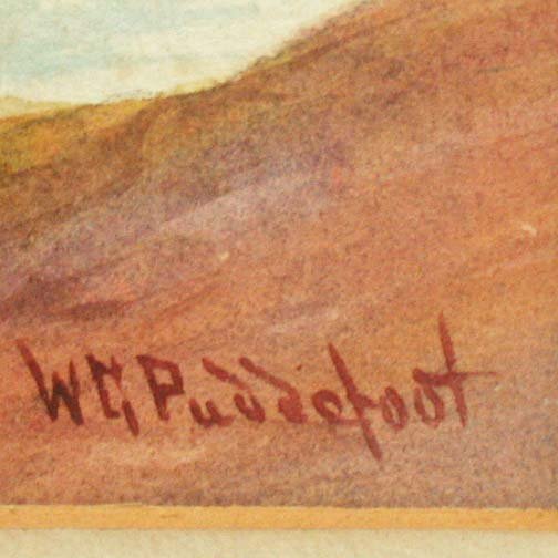 WATERCOLOR. Signed WG Puddefoot - 2