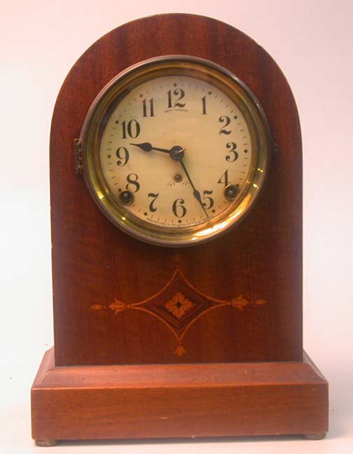 SETH THOMAS MANTEL CLOCK. N/R. Inlaid w