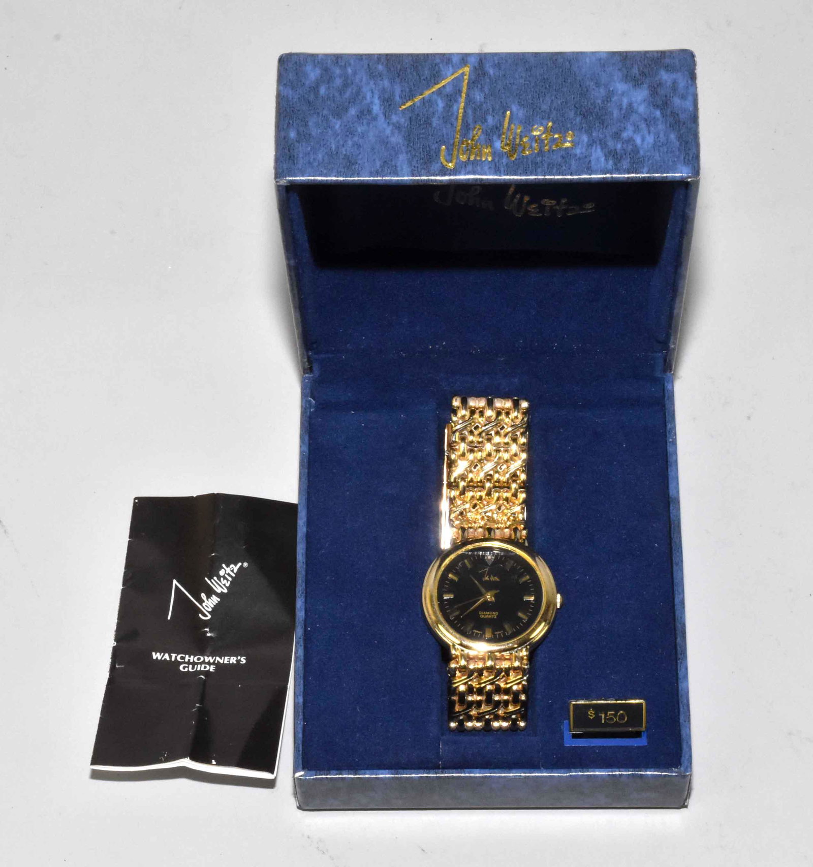 (7) ASST. MEN'S WRISTWATCH LOT; John Weitz w/box -: (7) ASST. MEN'S WRISTWATCH LOT; John Weitz w/box - gold tone, Timex, Wrangler, Sharp, Benrus & more.