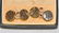 ANTIQUE 14K GOLD AND HARDSTONE CUFFLINK AND BUTTON - 4