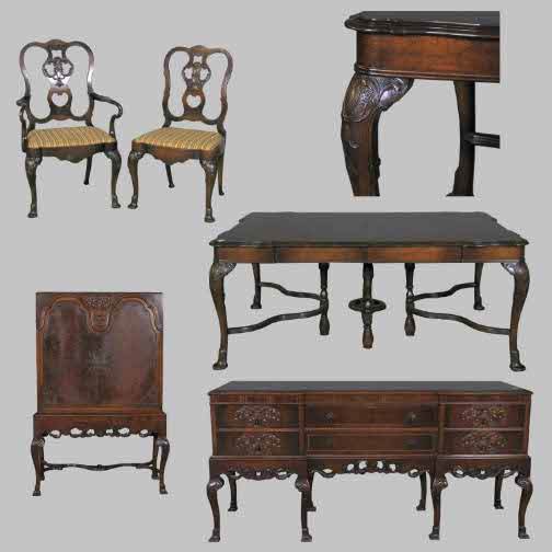 EDWARDIAN ROYAL 9PC DINING SET