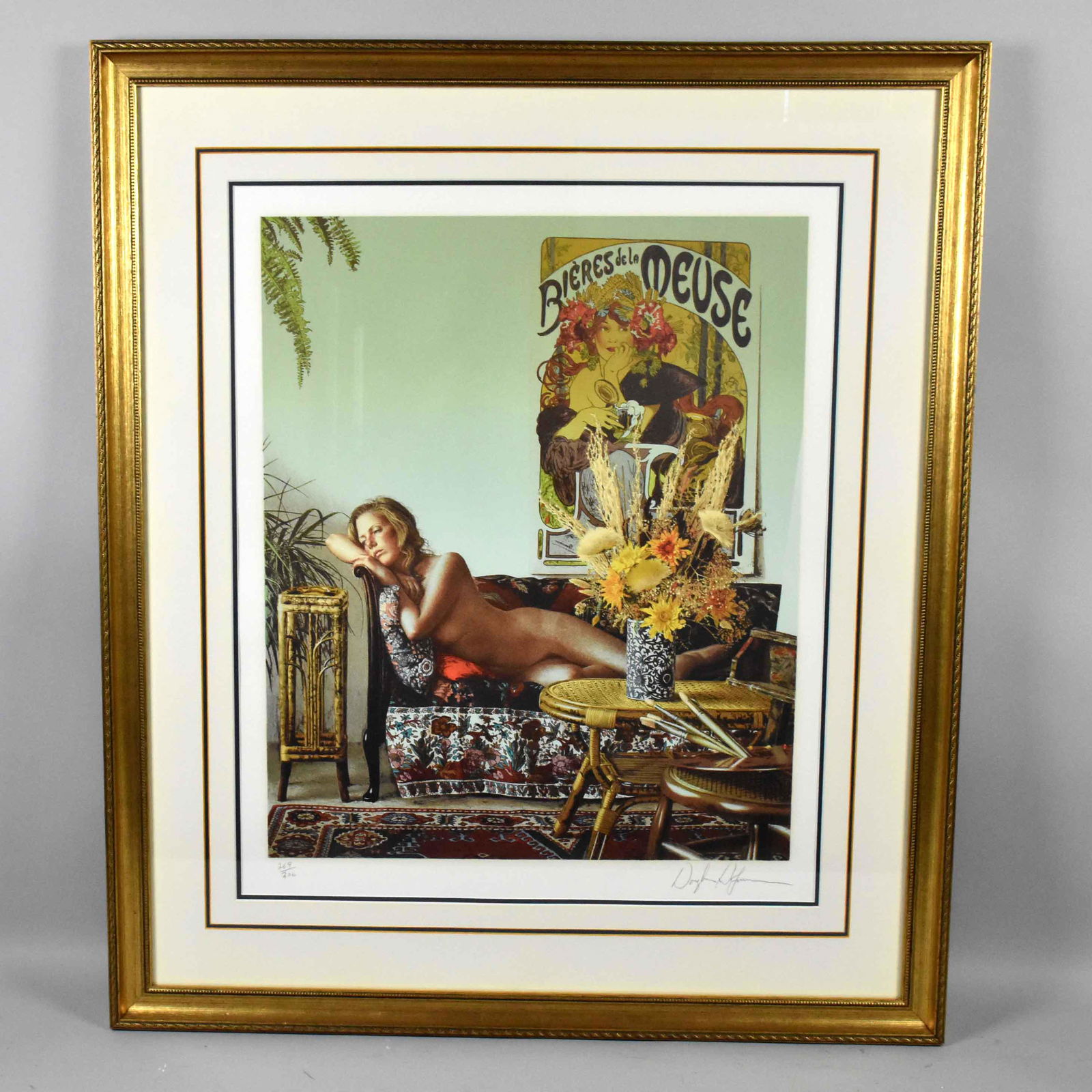 DOUGLAS HOFFMAN, ''Bieres De La Musee State II, color: DOUGLAS HOFFMAN, ''Bieres De La Musee State II, color lithograph, signed in pencil lower right, 269/300. Frame: 35.75''H x 31''W. Image: 23''H x 19''W.