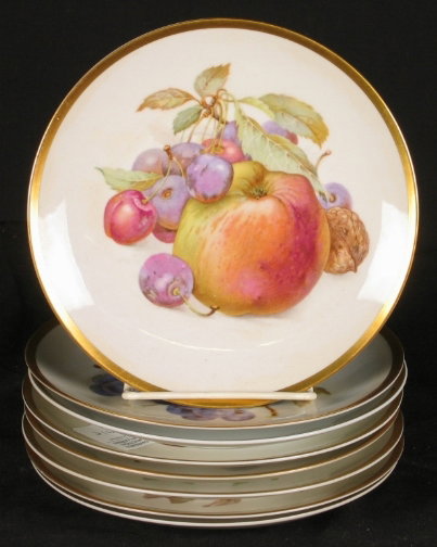 8 BAVARIAN DESSERT PLATES