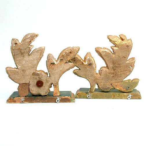 PORTUGUESE GILT WALL BRACKETS. N/R. Gil - 2
