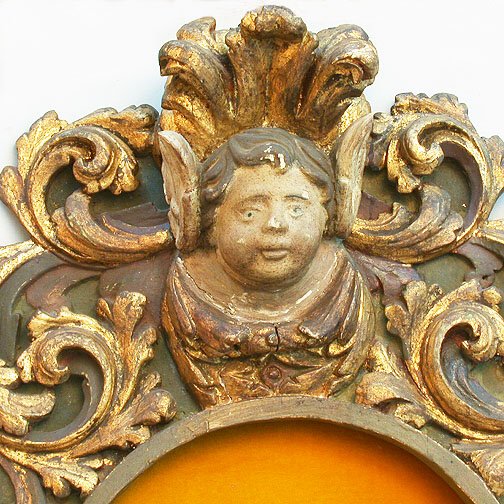PORTUGUESE GILT WALL SHELF. N/R. Wood. - 2