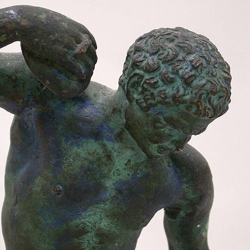 CYMBALS PLAYER BRASS STATUETTE. N/R. La - 2