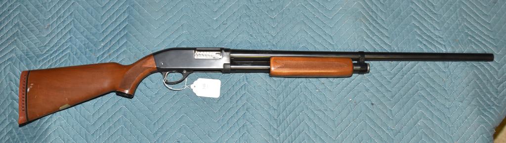 J. C. HIGGINS MODEL 20 SLIDE ACTION SHOTGUN – 28”: J. C. HIGGINS MODEL 20 SLIDE ACTION SHOTGUN – 28” round bbl., 12 ga., 2-3/4” shell. Good. No ser. #. Ships to your local FFL. Local pickup can be arranged.
