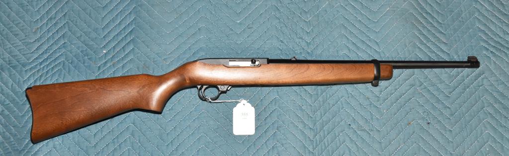 RUGER MODEL 10/22 SEMI-AUTOMATIC RIFLE – Cal. .22: RUGER MODEL 10/22 SEMI-AUTOMATIC RIFLE – Cal. .22RF. detachable rotary magazine. Plain wood stock. Like new, modern. Ser.# 233-60821. Ships to your local FFL. Local pickup can be arranged.