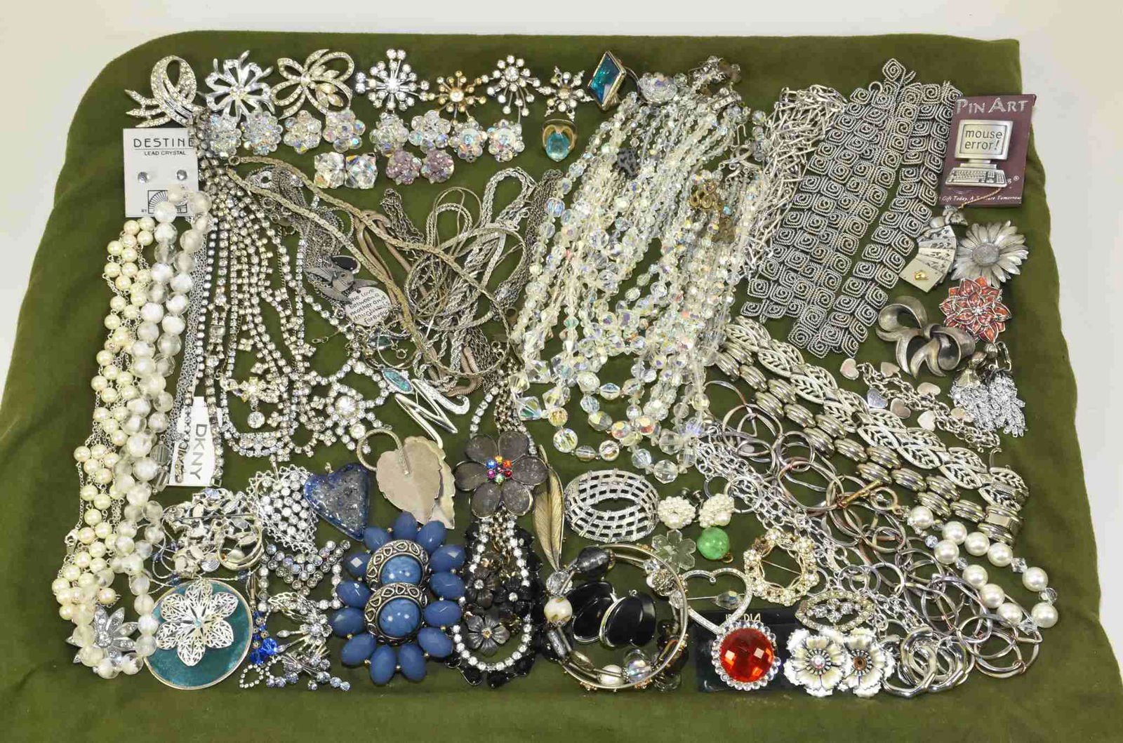 50+ PIECE VARIETY LOT OF ASSORTED SILVER TONE (1 of 7)