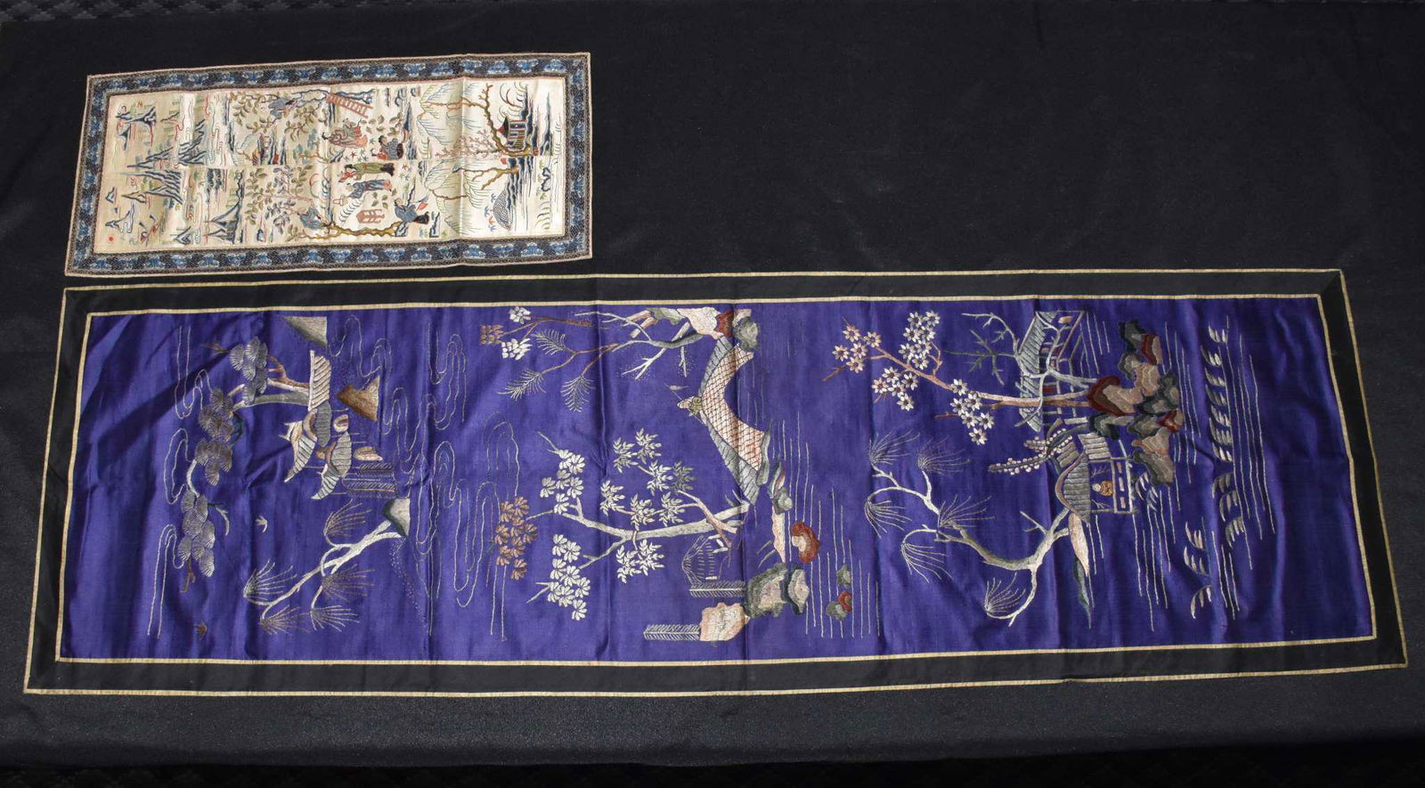 CHINESE EMBROIDERED PANELS - Two. No. 1 (1 of 9)