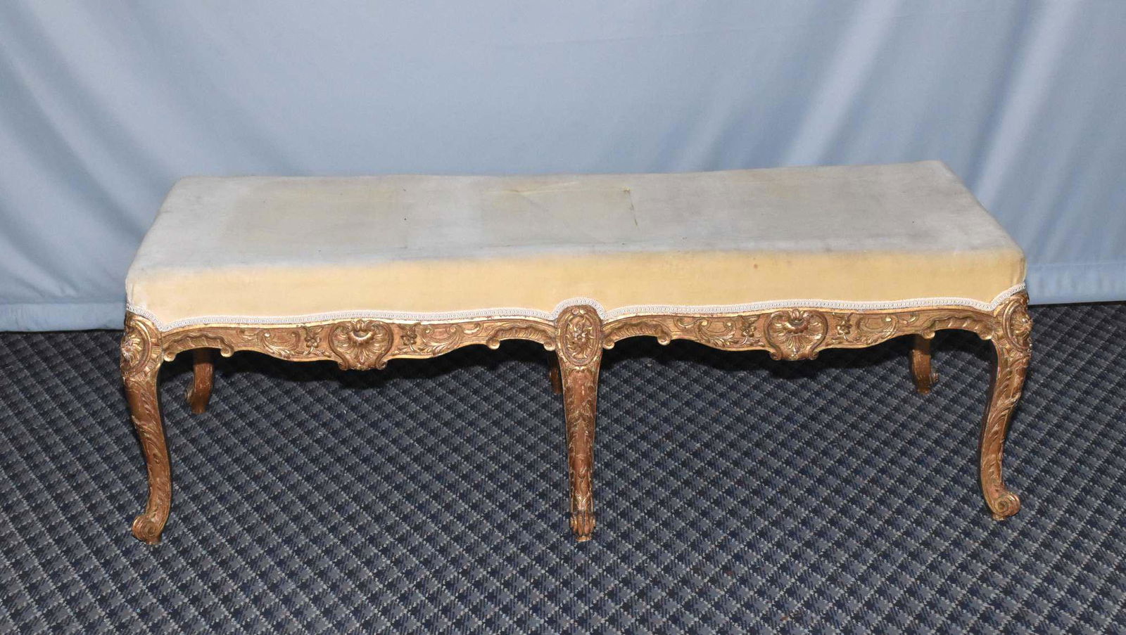 LOUIS XV STYLE BENCH - 19th century. (1 of 4)