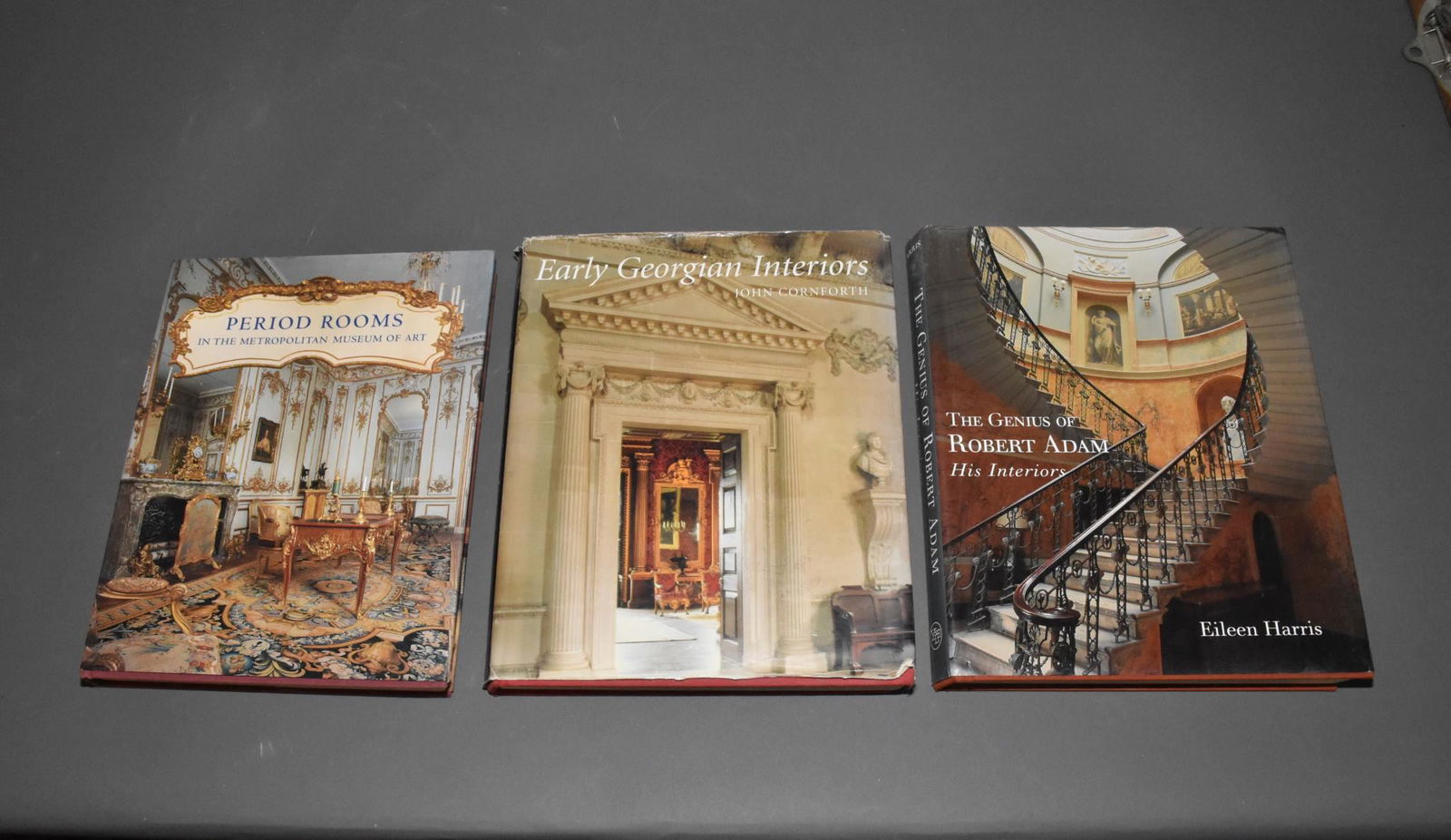 EARLY GEORGIAN INTERIORS; THE GENIUS OF ROBERT: EARLY GEORGIAN INTERIORS; THE GENIUS OF ROBERT ADAM (HIS INTERIORS); and PERIOD ROOMS IN THE METROPOLITAN MUSEUM OF ART. 3 Vols.