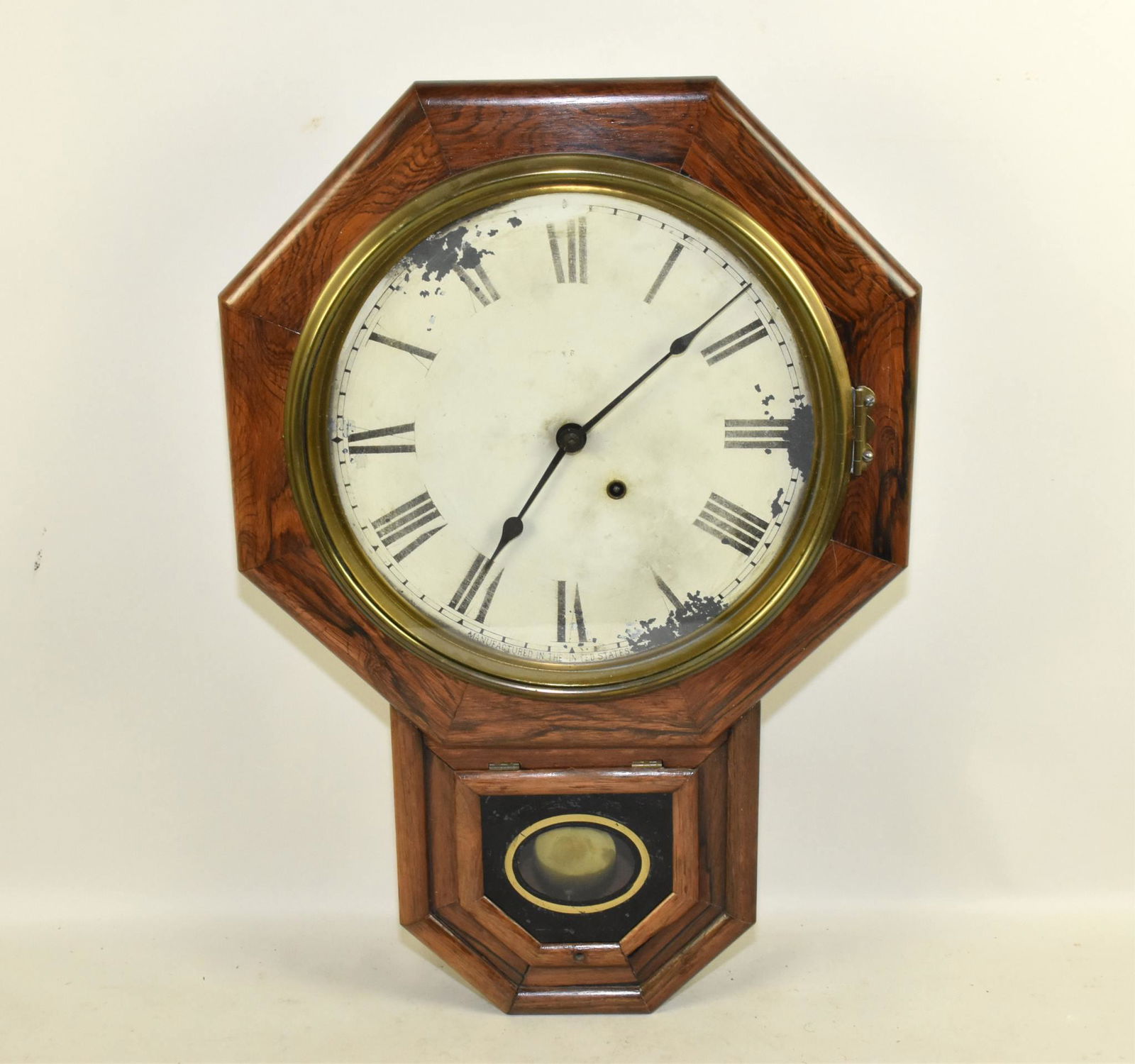SCHOOL HOUSE "REGULATOR" WALL CLOCK (1 of 6)