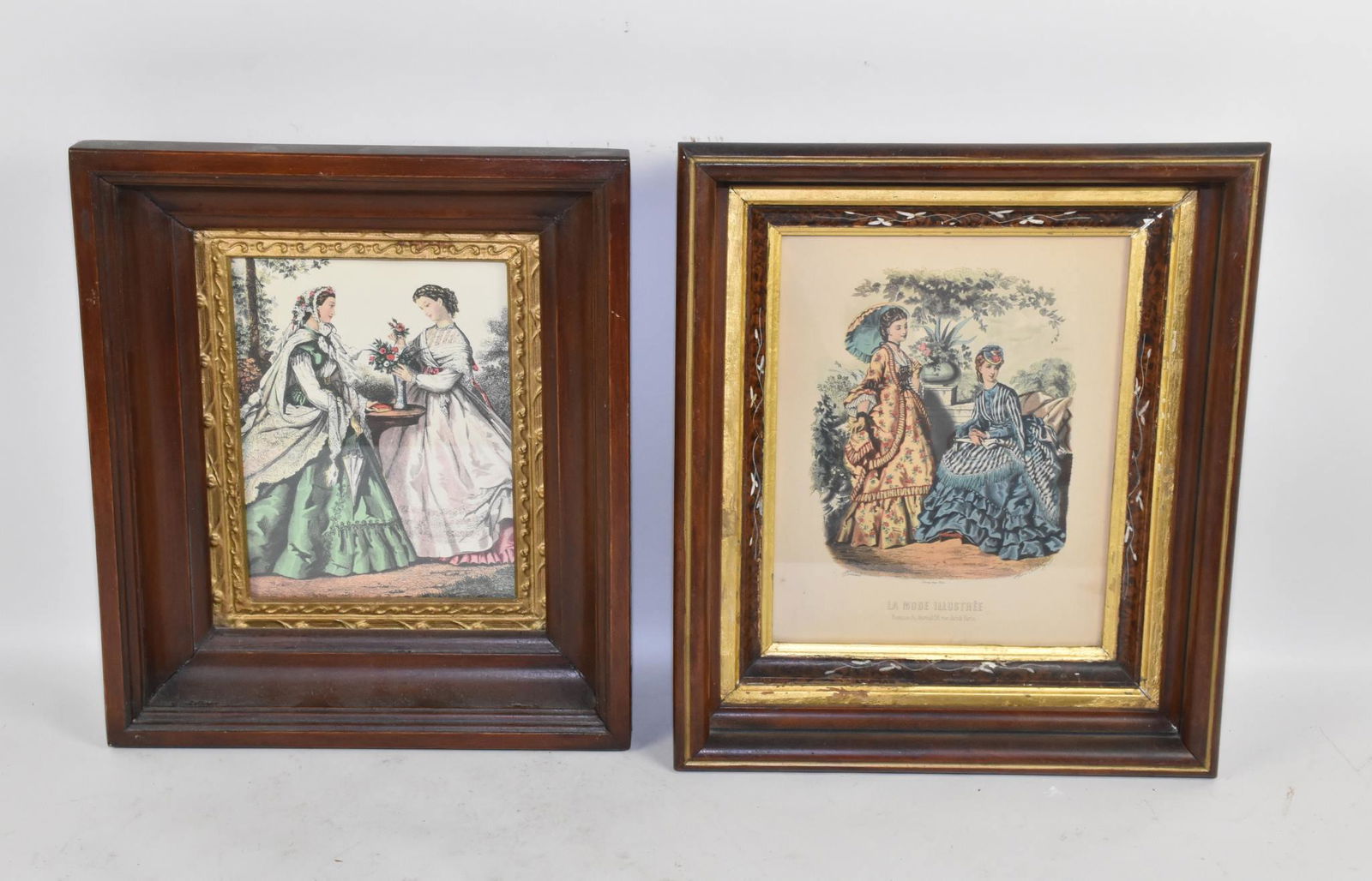 VICTORIAN FASHION PRINTS - Two. Contained in (1 of 5)