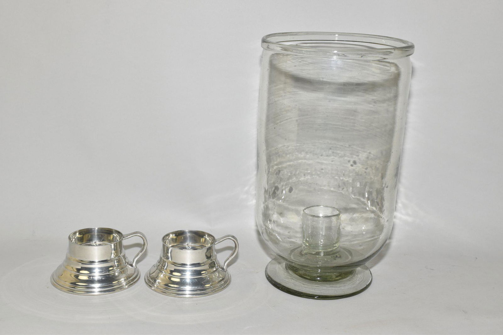 BLOWN GLASS HURRICANE CANDLE SHADE (1 of 6)