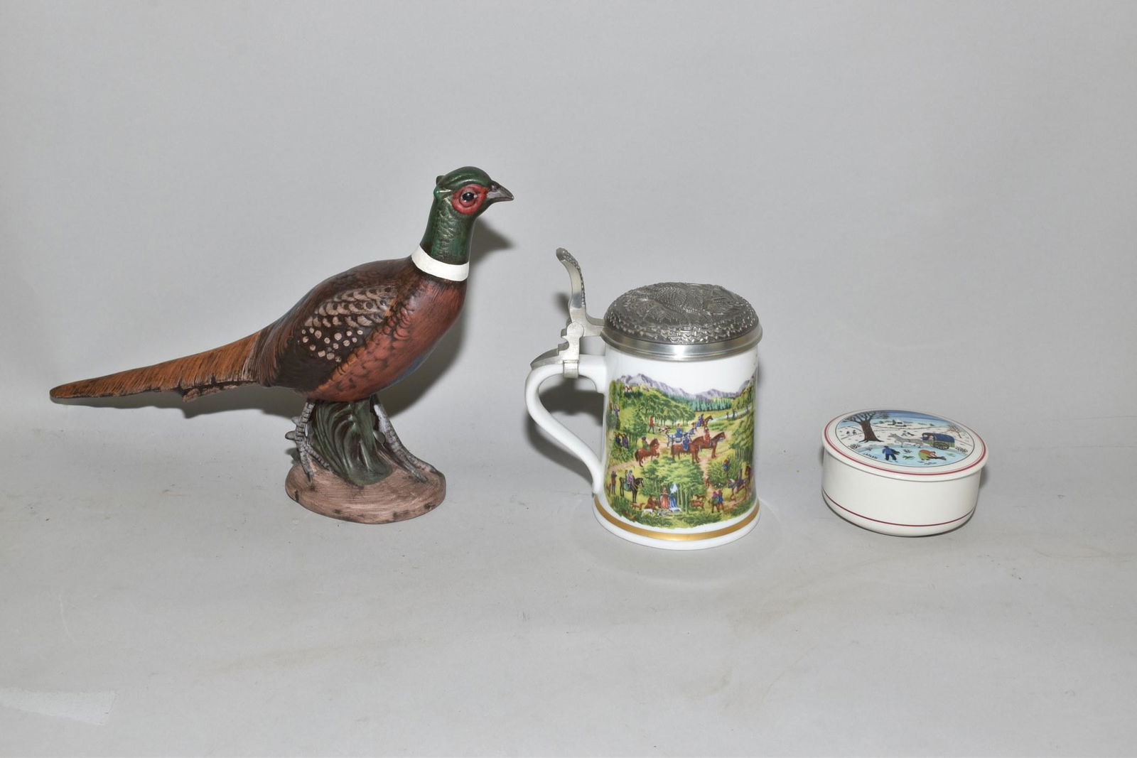 GERMAN PRINT DECORATED PORCELAIN STEIN (1 of 7)