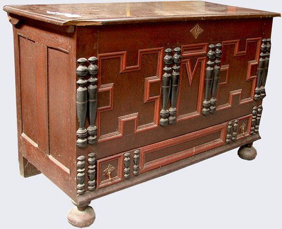 COLONIAL REVIVAL TRUNK.