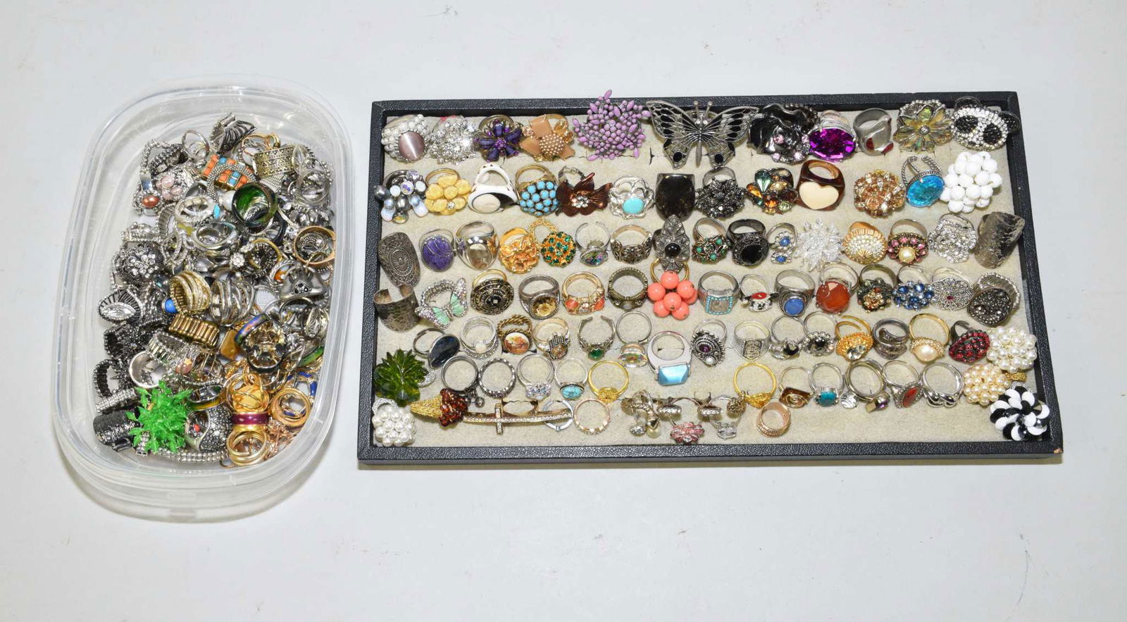 175+  ASSORTED COCKTAIL RINGS; (1 of 11)