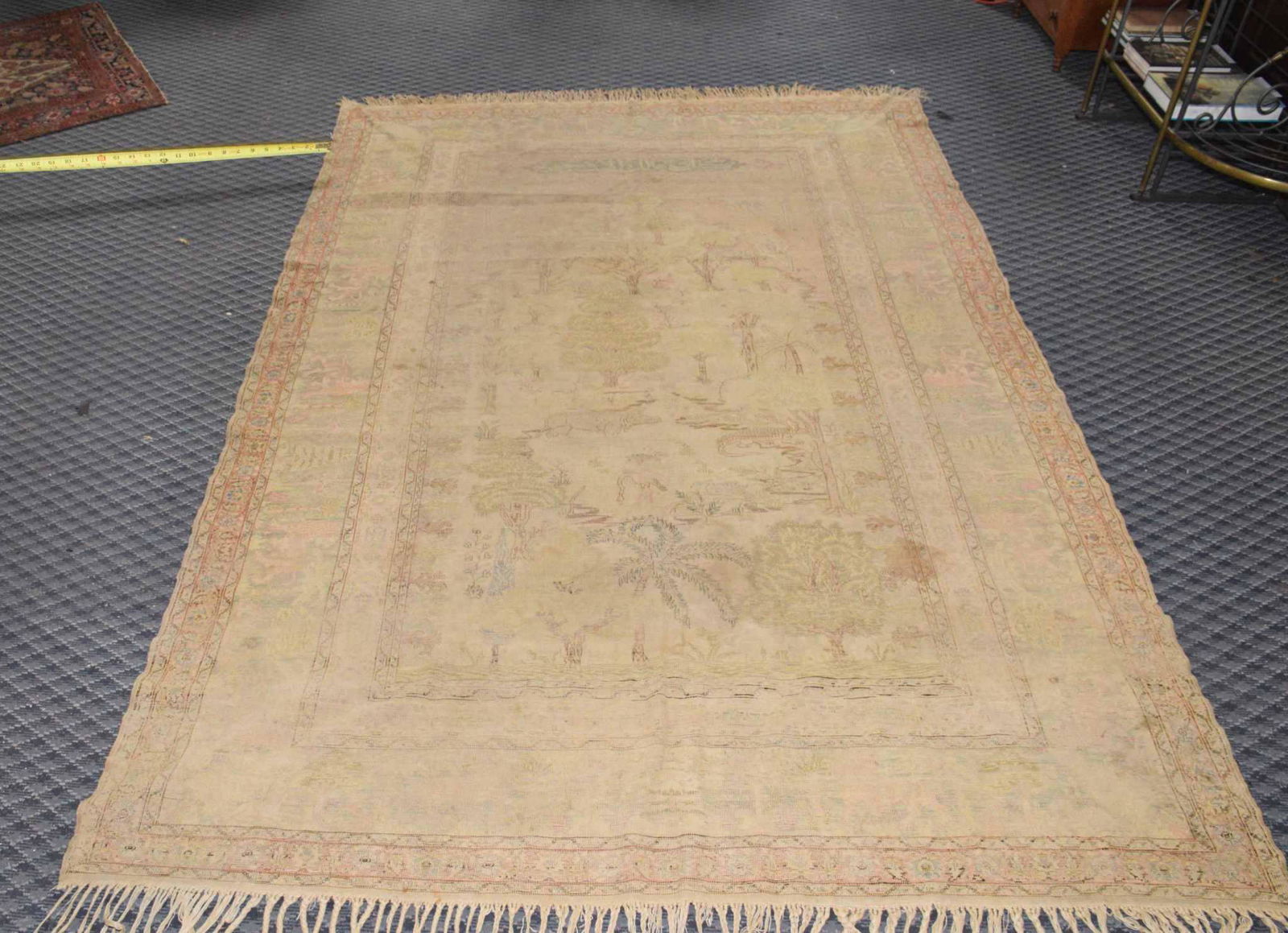 SEMI ANTIQUE TURKISH PICTORIAL RUG (1 of 8)