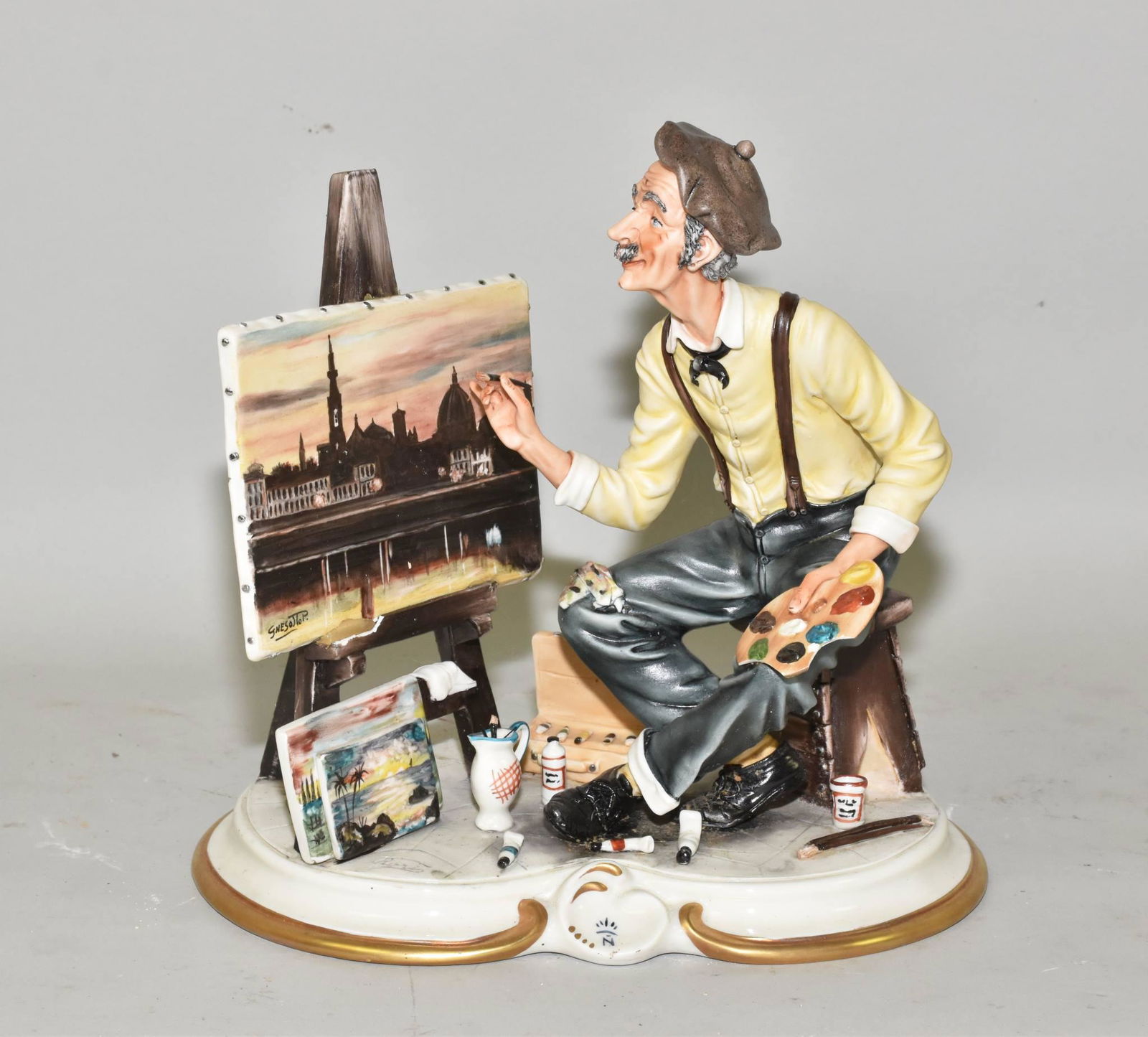 'THE OUTDOORS PAINTER" - Capo Di Monte porcelain (1 of 7)