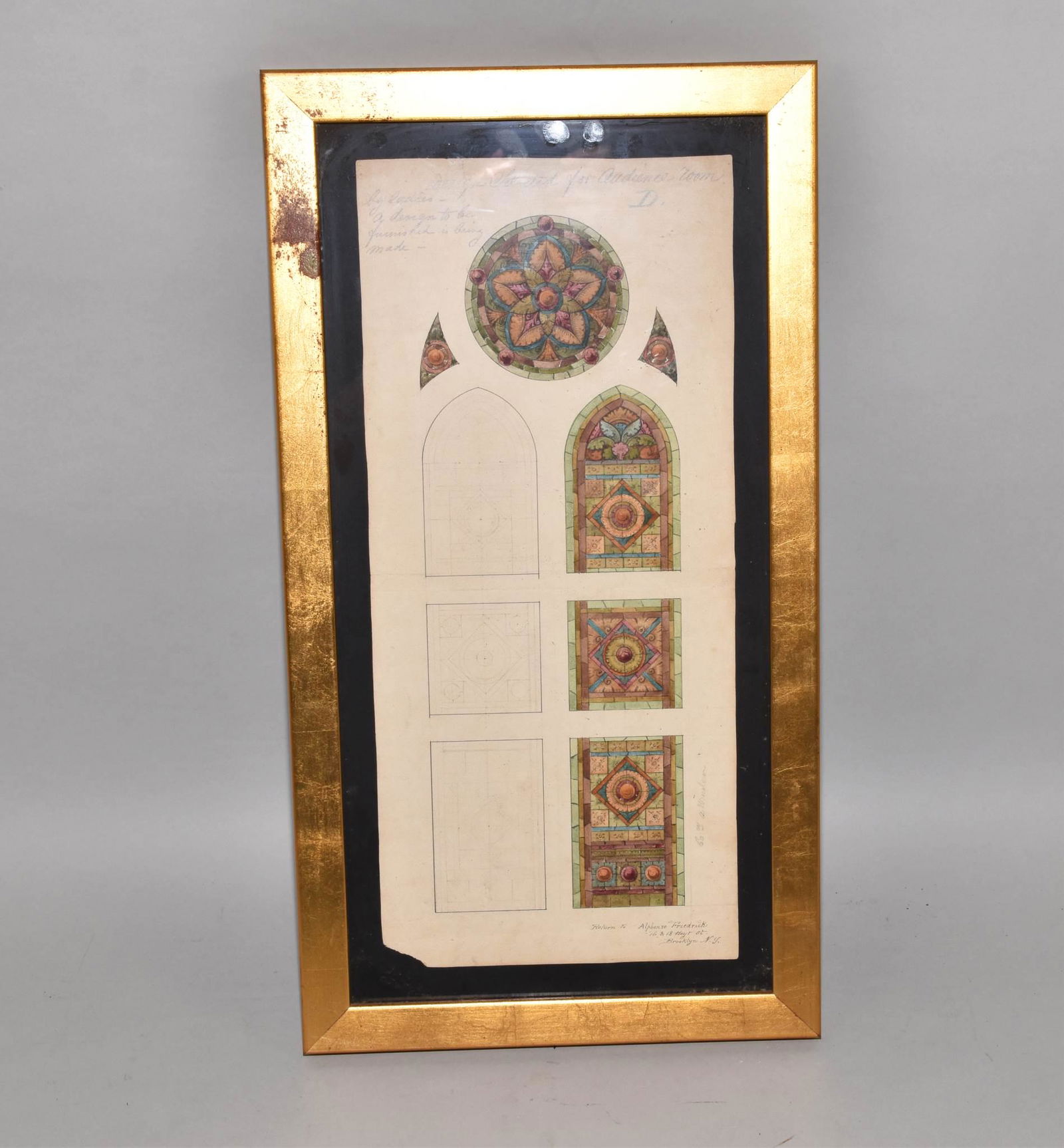 ARCHITECTS RENDERING OF STAINED GLASS WINDOWS (1 of 6)