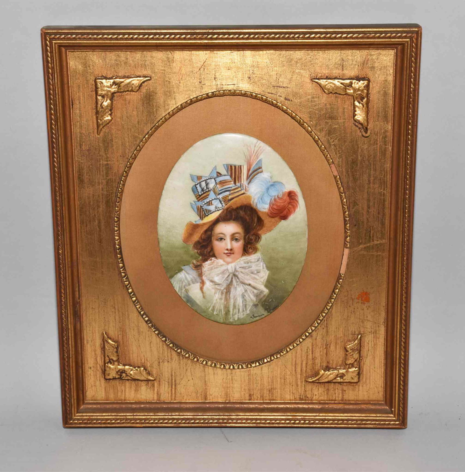 PAINTING ON PORCELAIN PLAQUE - Berlin style. (1 of 5)