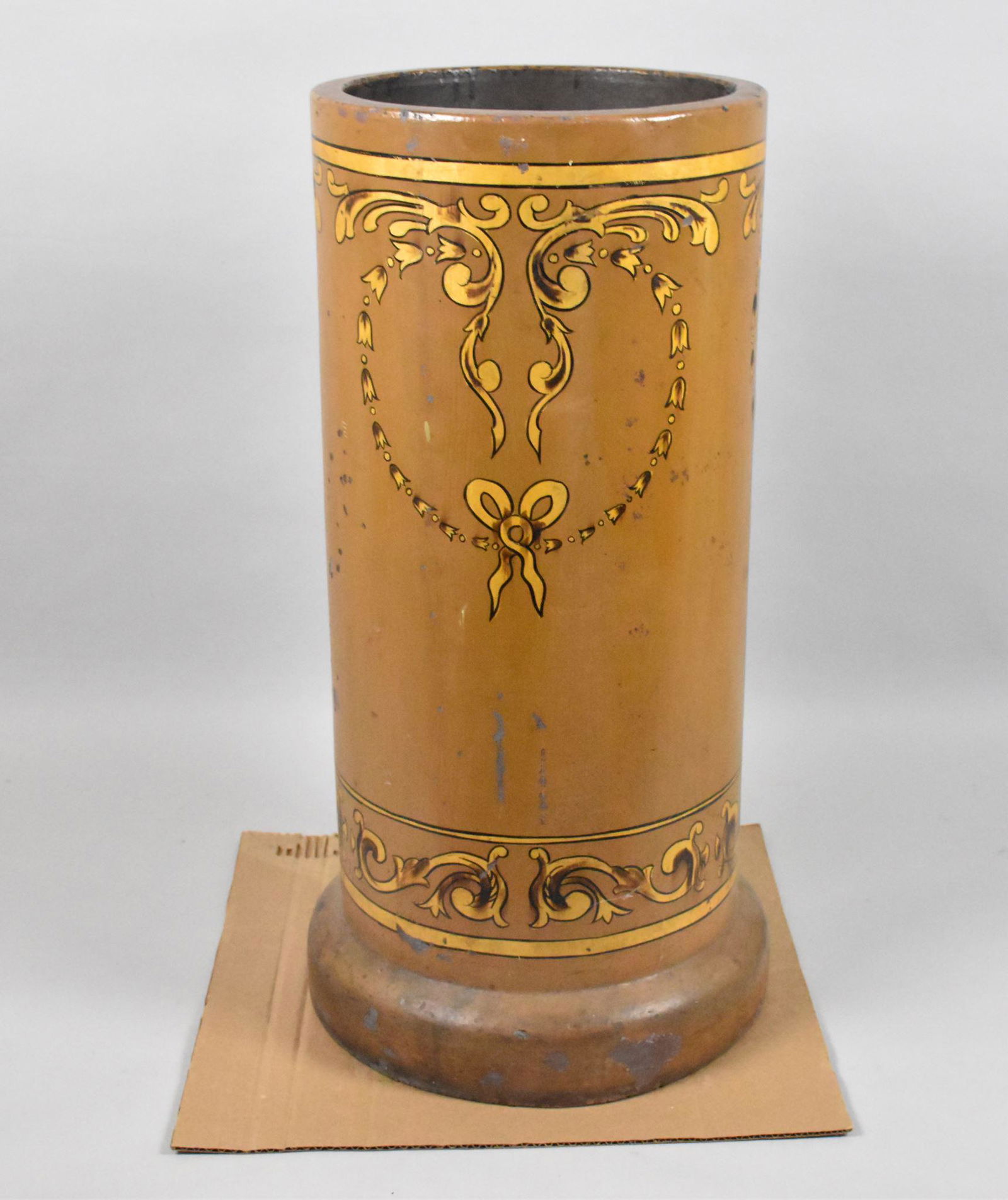 TERRACOTTA SEWER TILE SECTION - Paint decorated (1 of 3)