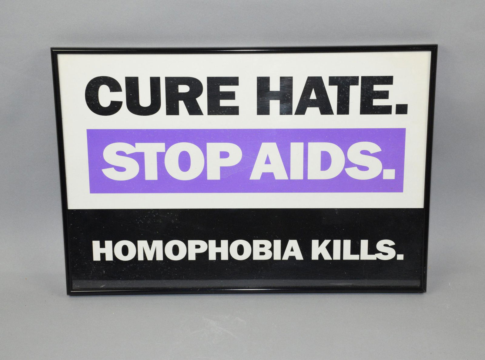 SOCIAL JUSTICE POSTER FOR AIDS. "CURE HATE. STOP (1 of 1)