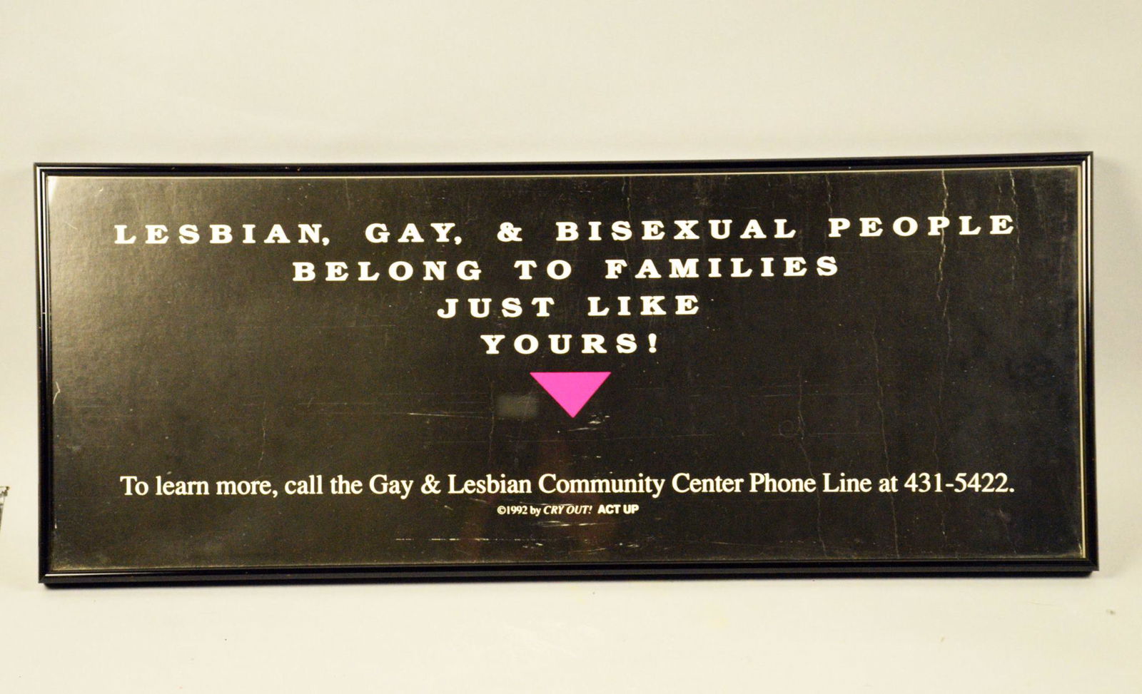 1992 SOCIAL JUSTICE POSTER. LESBIAN, GAY, (1 of 1)