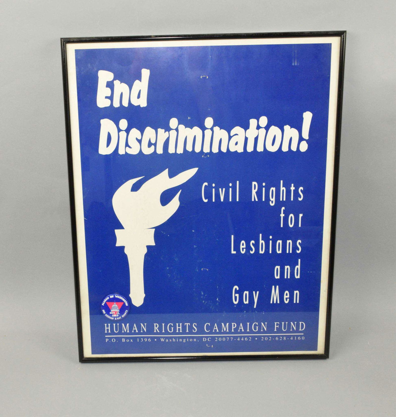 1987 SOCIAL JUSTICE POSTER. "END DISCRIMINATION!" (1 of 1)