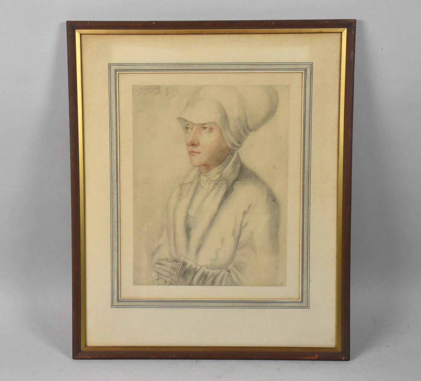 PRINT OF AN OLD MASTER PENCIL DRAWING WITH COLOR (1 of 6)