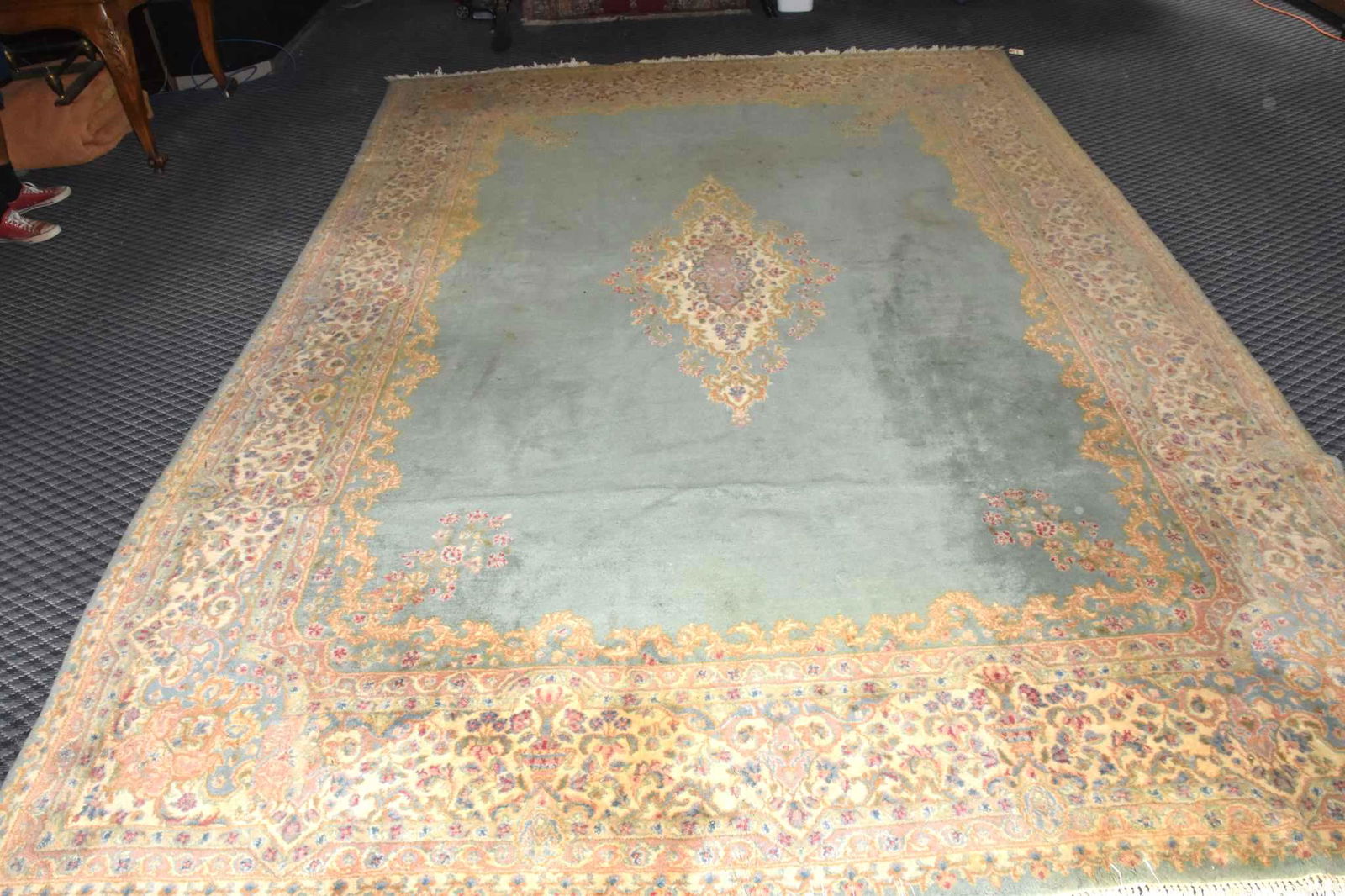 PERSIAN KERMAN RUG. 1970 - 80. Good condition, (1 of 7)