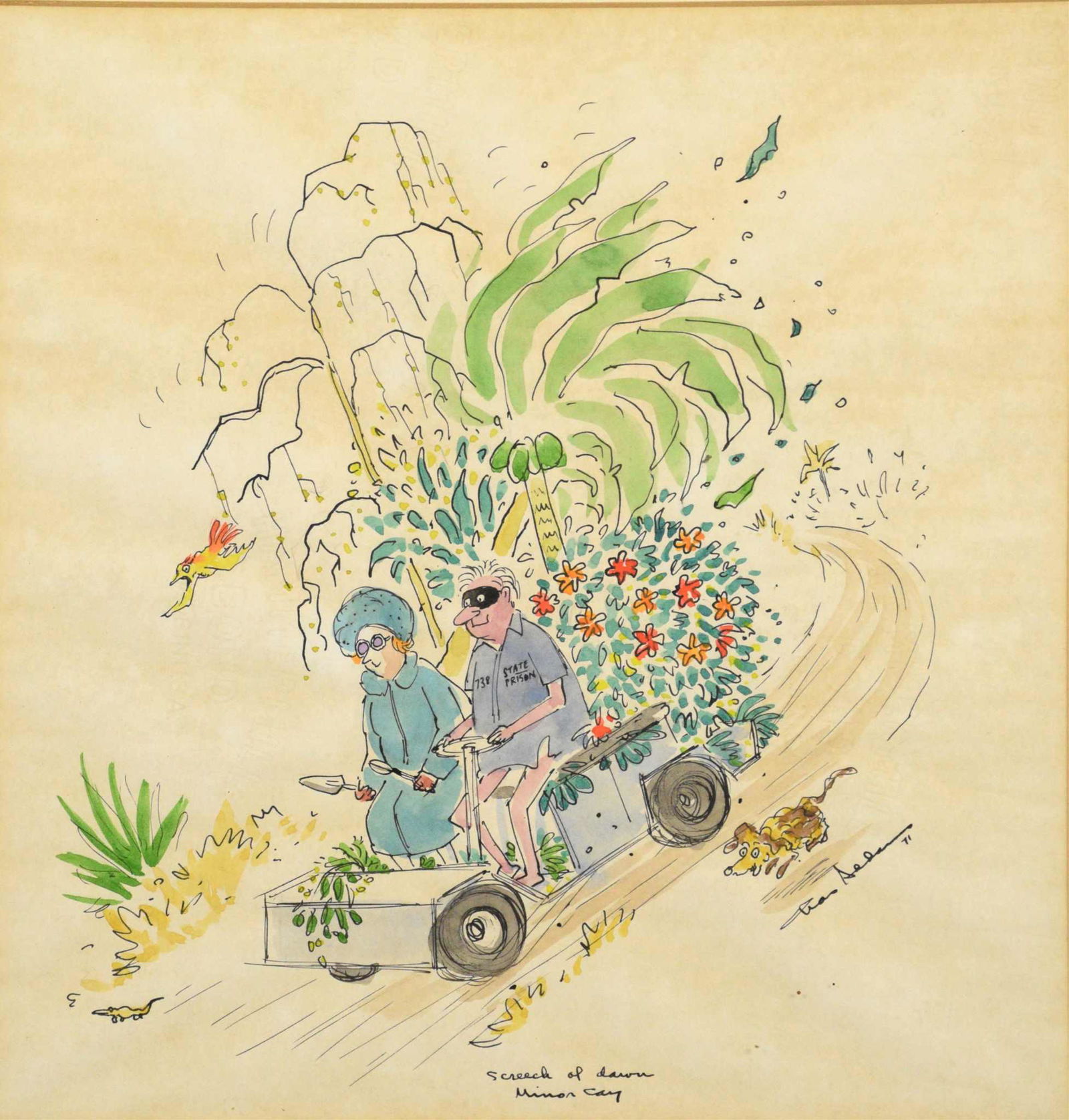 CHARLES ADDAMS (1912-1988) Screech of Dawn. (1 of 5)