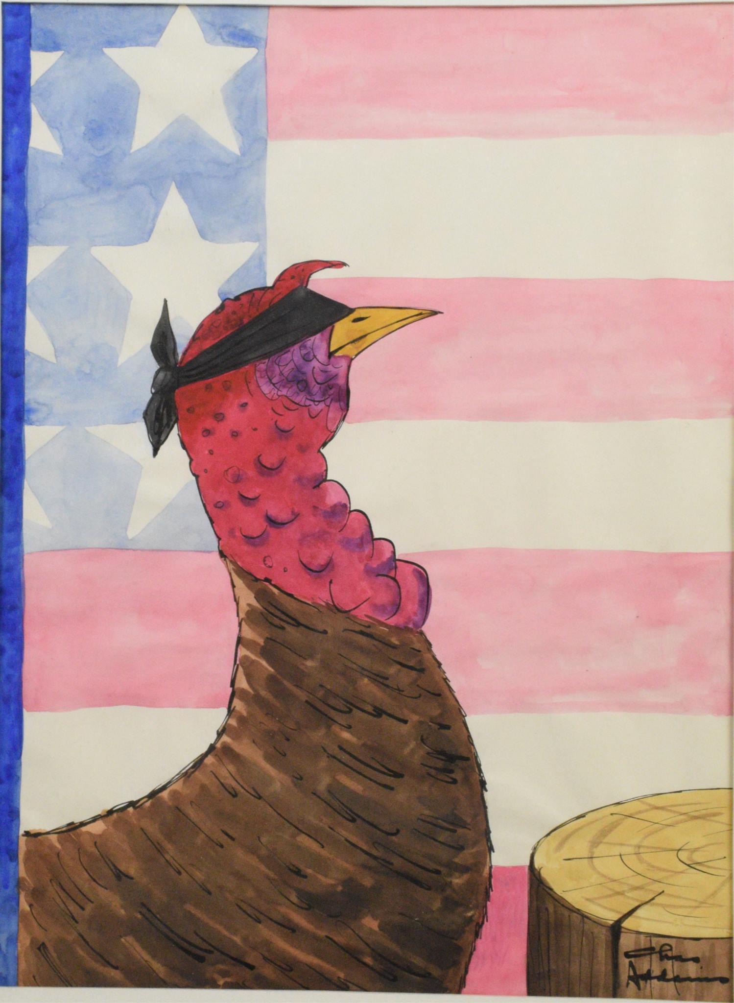 CHARLES ADDAMS (1912-1988). Turkey's End. Signed (1 of 6)