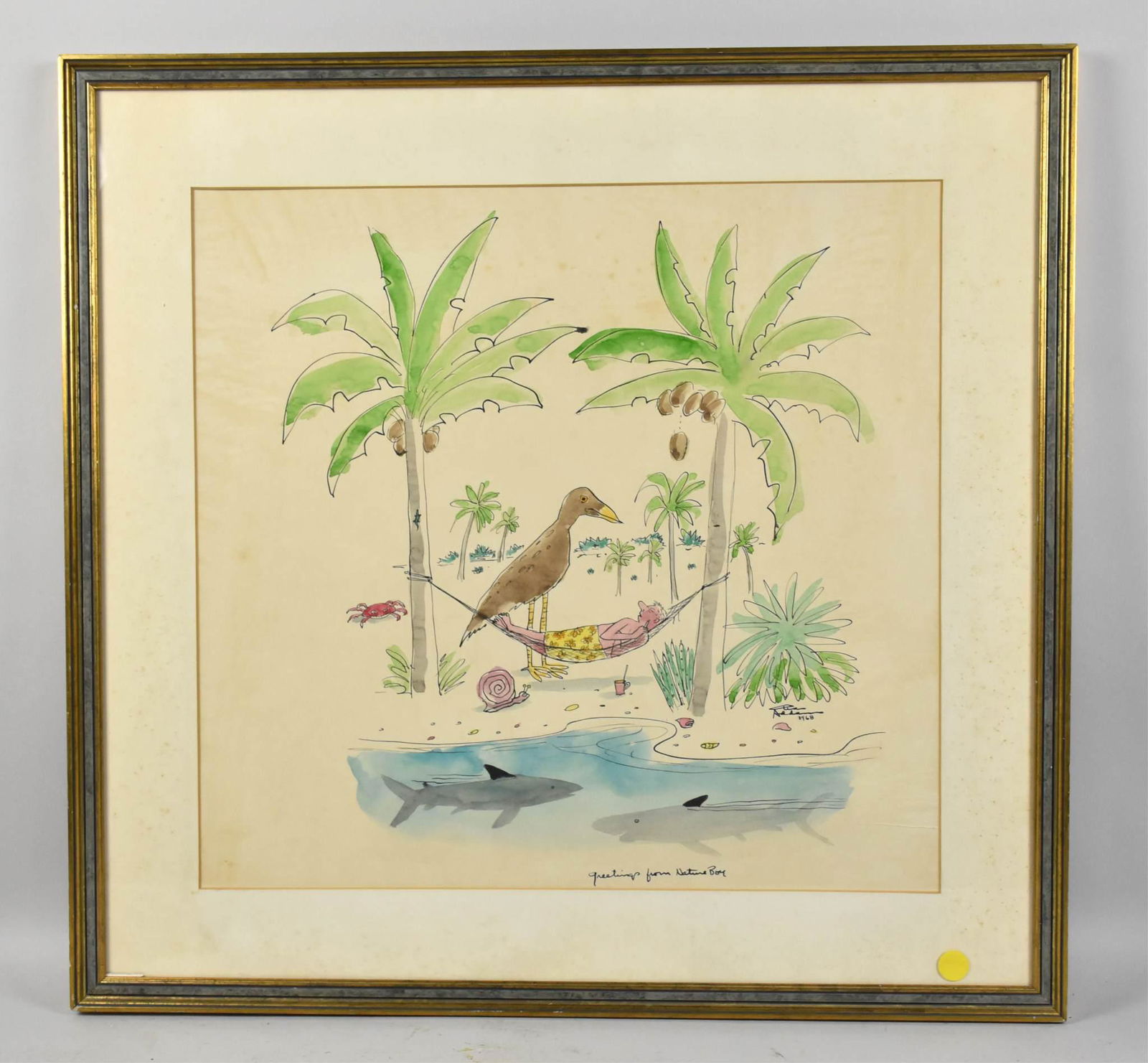 CHARLES ADDAMS (1912-1988). ''Greetings from (1 of 4)