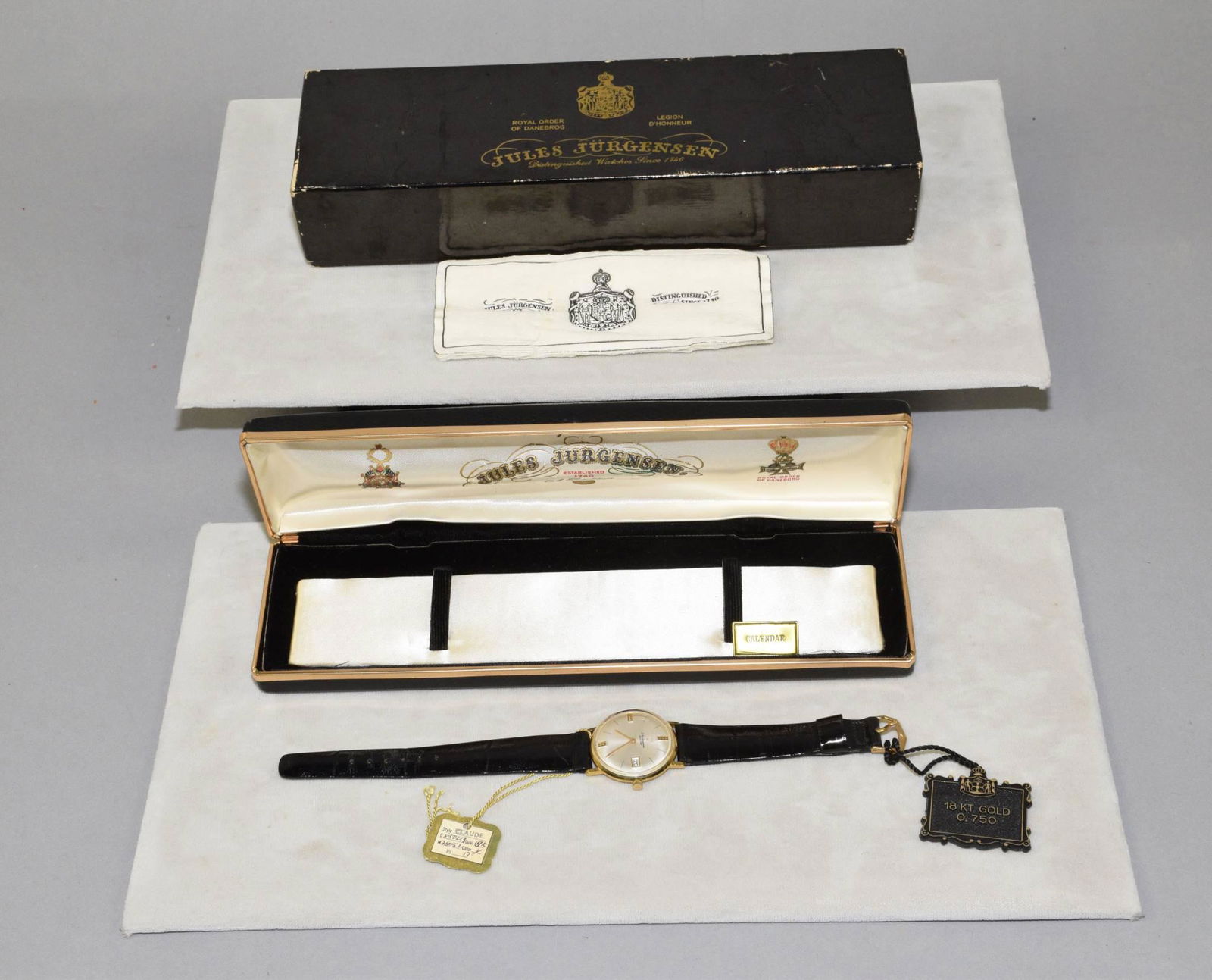 NEW 18 KT YELLOW GOLD (0.750) JULES JURGENSEN (1 of 5)