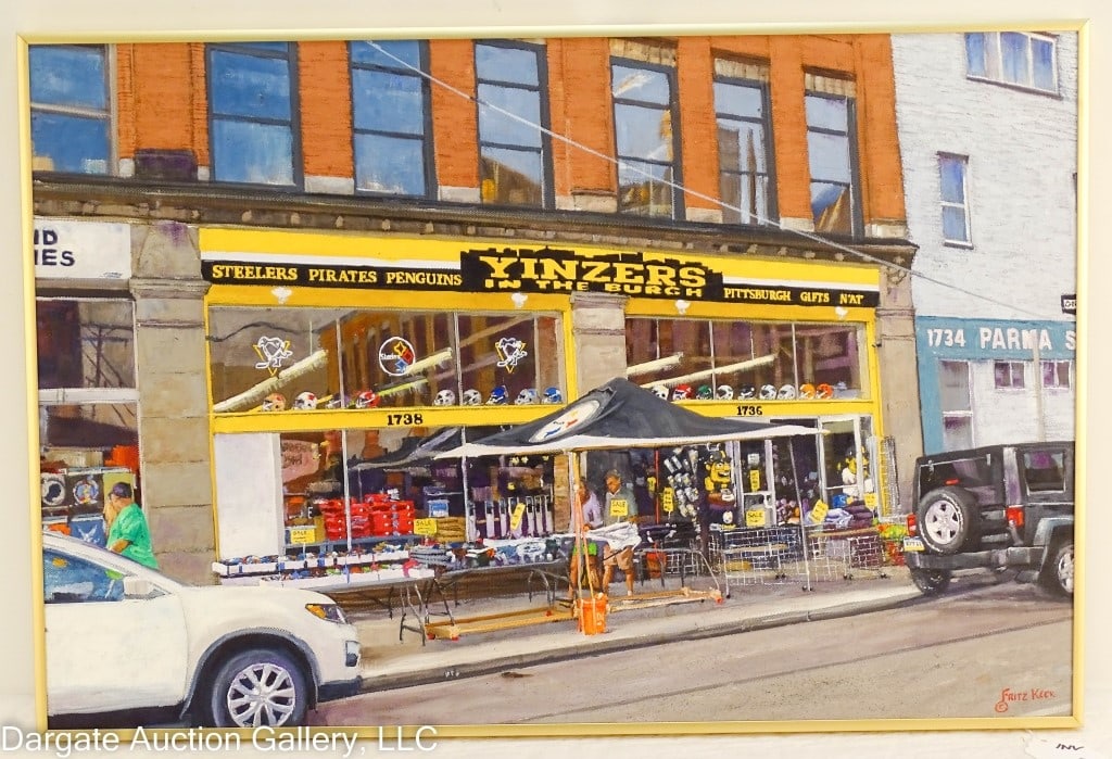 FRITZ KECK ORIGINAL OIL PAINTING  YINZERS (2018) (1 of 3)