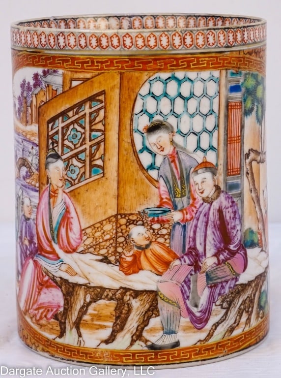 18th C EARLY CHINESE MANDARIN CIDER MUG (1 of 7)