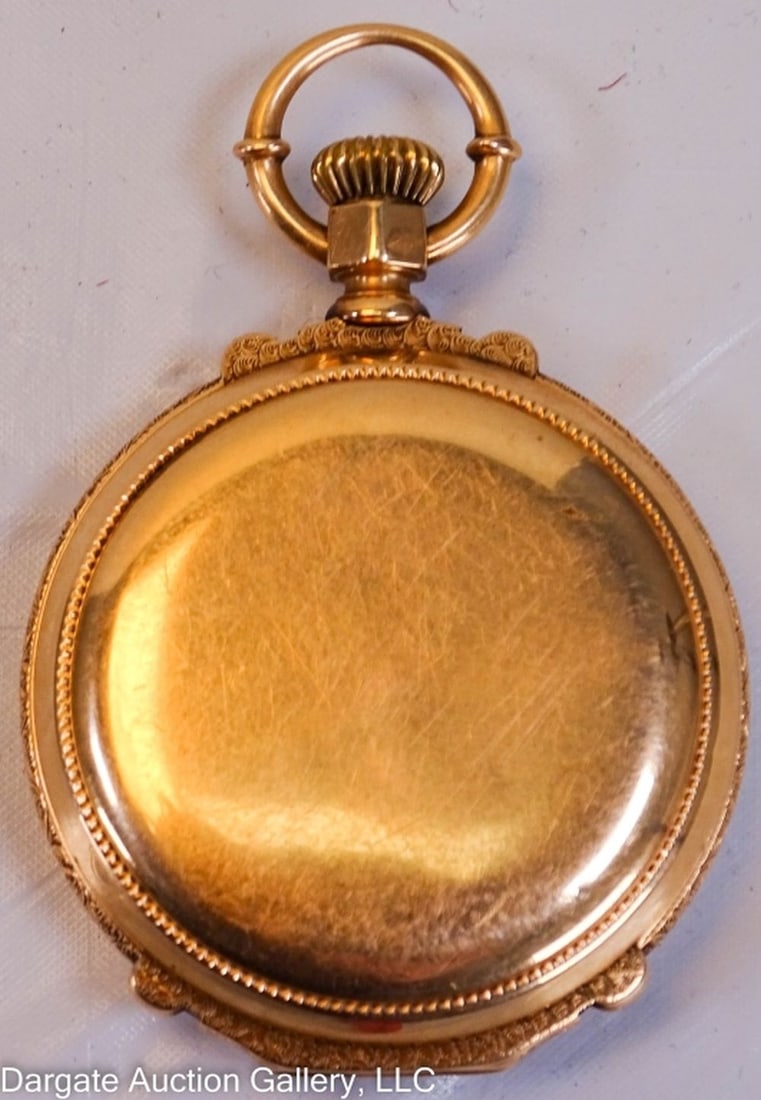14k 1885 ELGIN RR 15j 16s HUNTER POCKET WATCH (1 of 6)