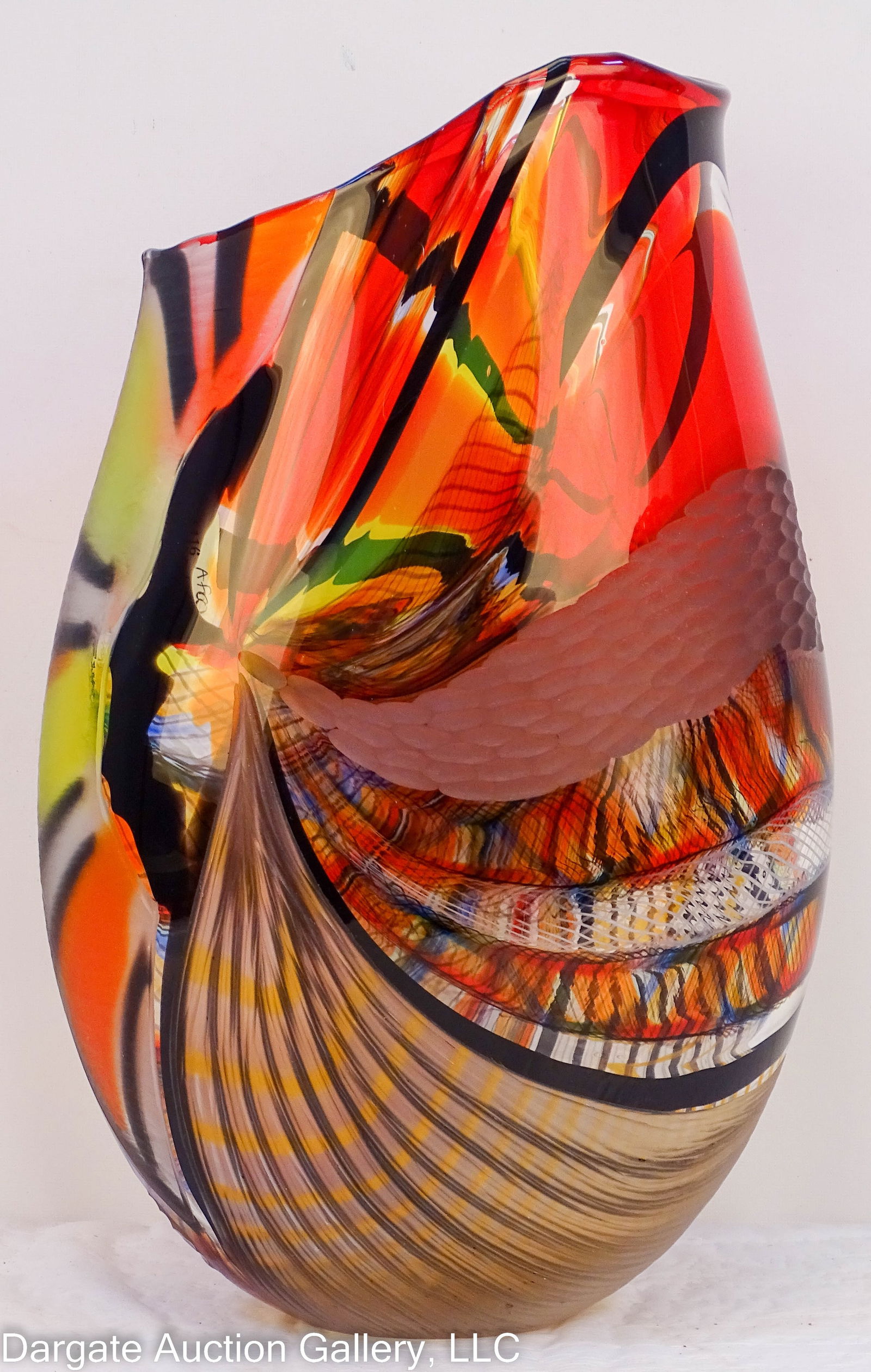 2006 AFRO CELOTTO MURANO ART GLASS VASE (1 of 7)