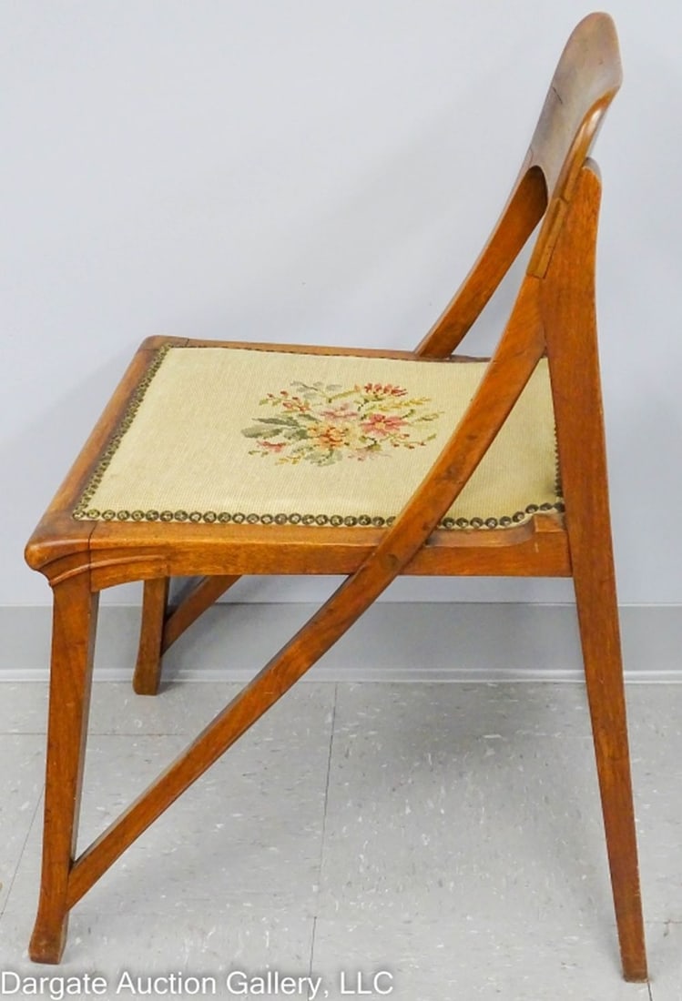 1890 RICHARD RIEMERSCHMID WALNUT MUSIC ROOM CHAIR (1 of 12)