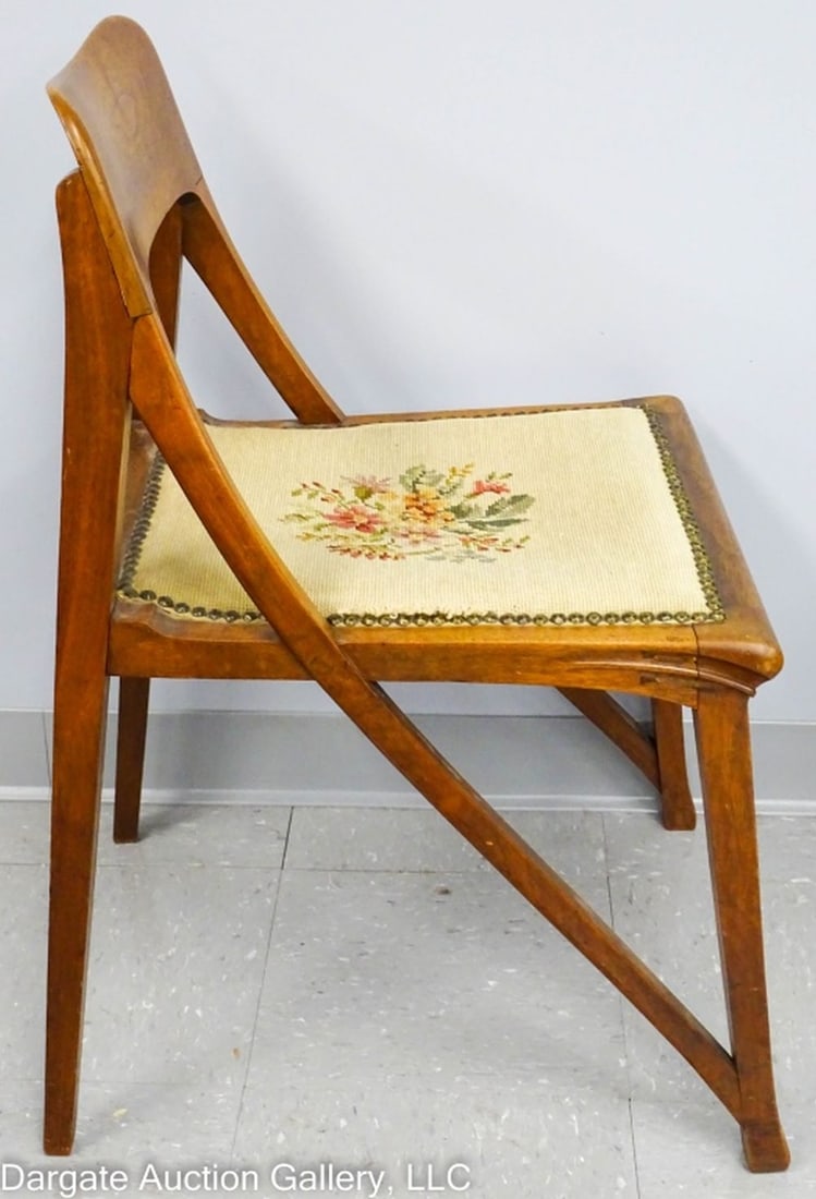 1890 RICHARD RIEMERSCHMID WALNUT MUSIC ROOM CHAIR (1 of 10)