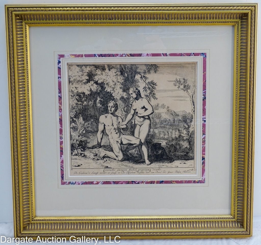 GERARD DE LAIRESSE ADAM & EVE IN PARADISE ETCHING (1 of 4)
