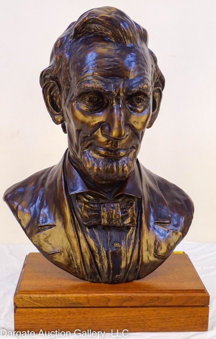 2005 ALAN COTTRILL ABRAHAM LINCOLN BRONZE BUST (1 of 7)