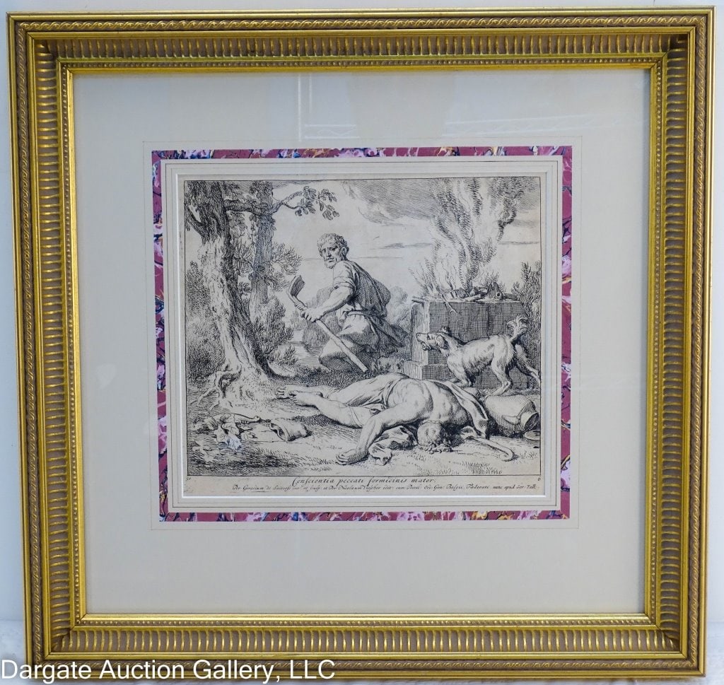 GERARD DE LAIRESSE CAIN'S CONSCIENCE ETCHING (1 of 4)