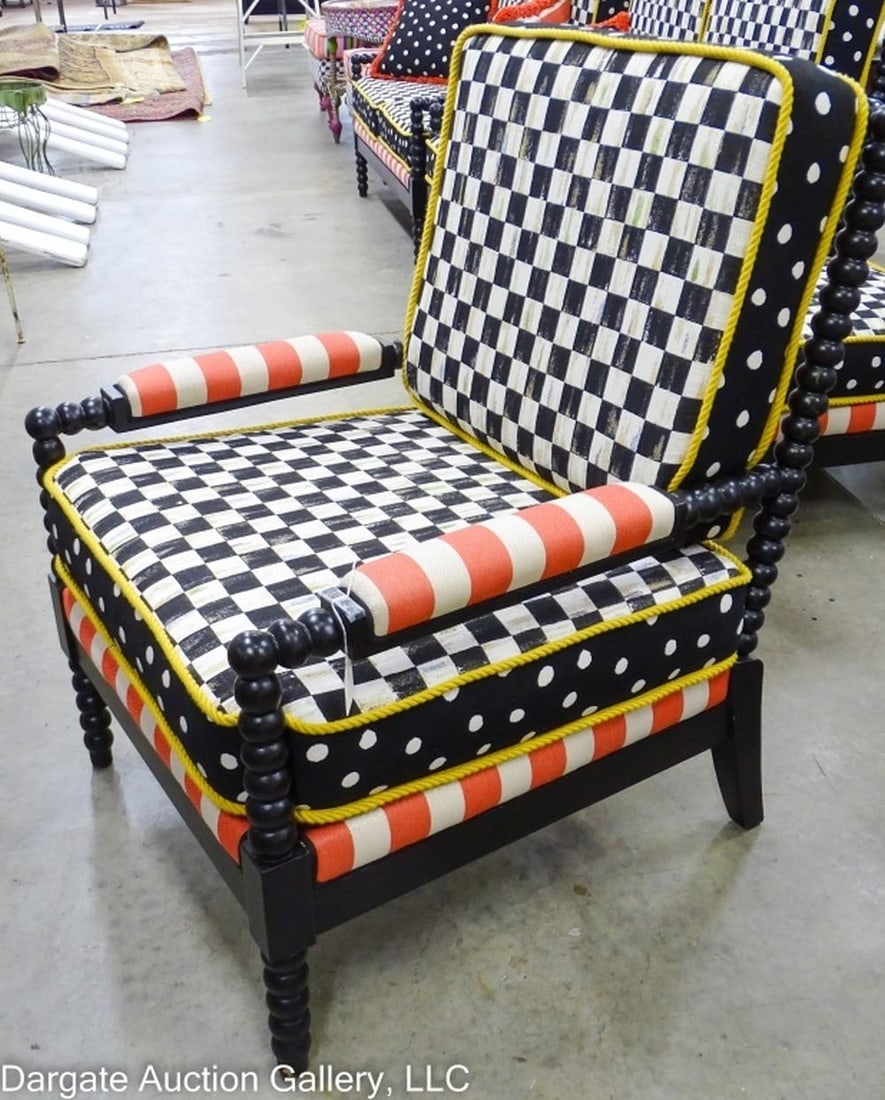 MACKENZIE CHILDS SPINDLE CABANA OUTDOOR CHAIR (1 of 6)