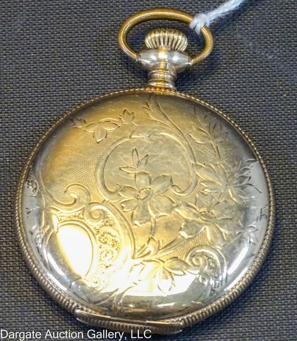 10k GF ELGIN GRADE 216 15j 6s HUNTER POCKET WATCH (1 of 4)