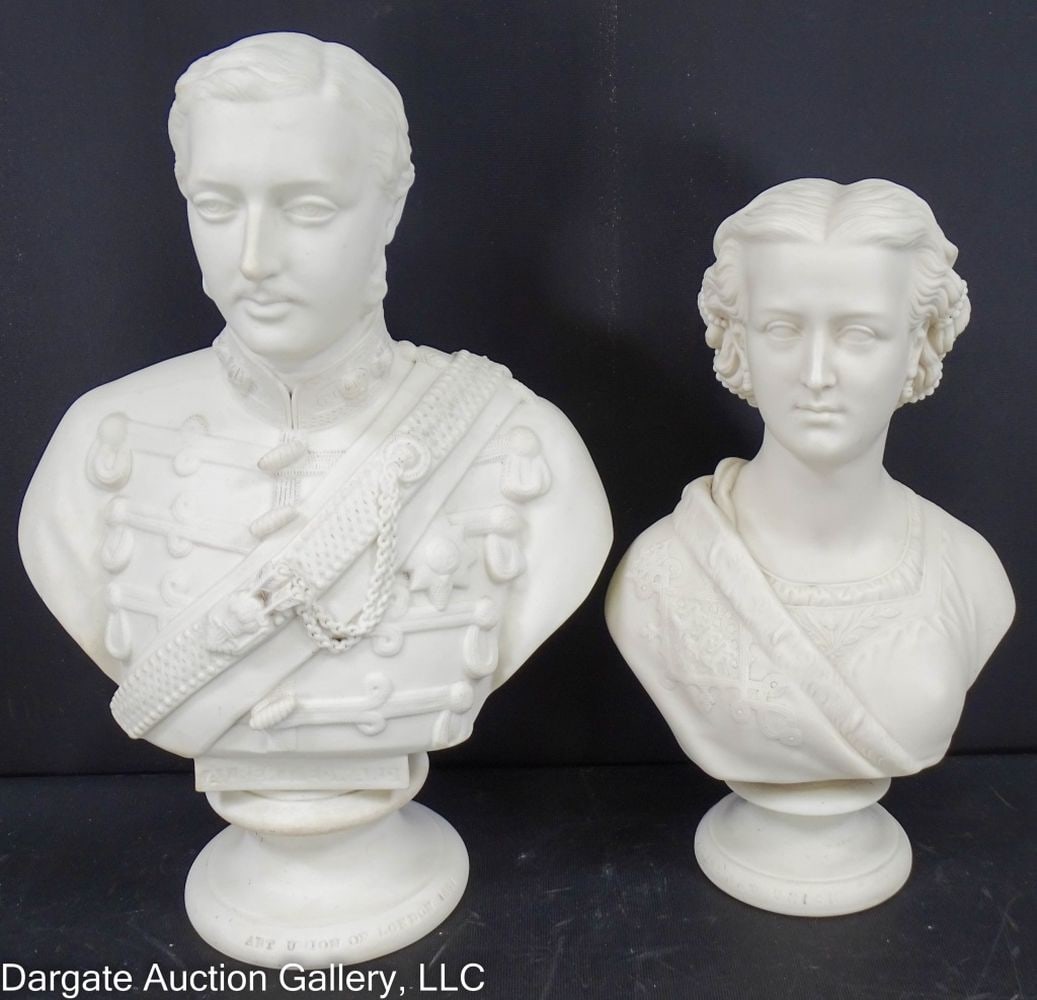 19th C BUSTS PRINCESS ALEXANDRA AND PRINCE EDWARD (1 of 12)